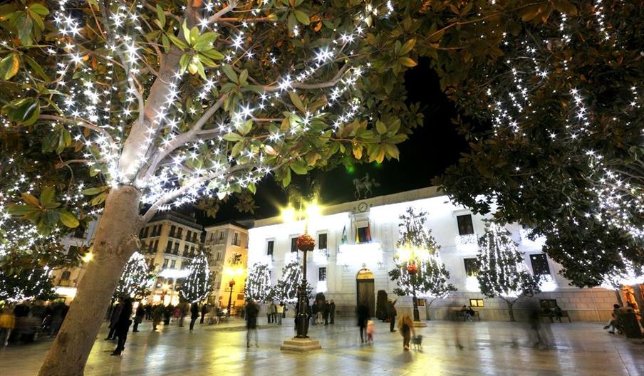 Luces navidad en Granada