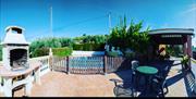 Porche y barbacoa